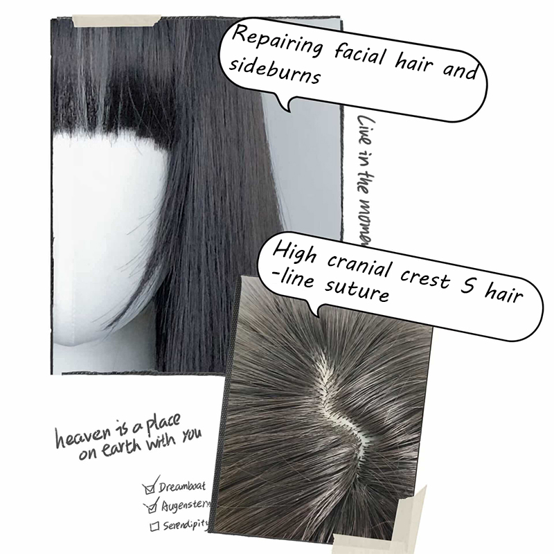 Synthetic Korean Black Long St - Anime Cosplay Girl With Black Hair ulasan dan harga