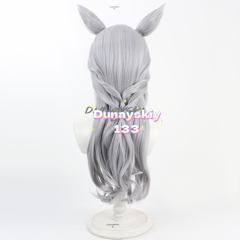 4 Styles White Hair Gold Ship  - Cosplay Anime White Hair ulasan dan harga