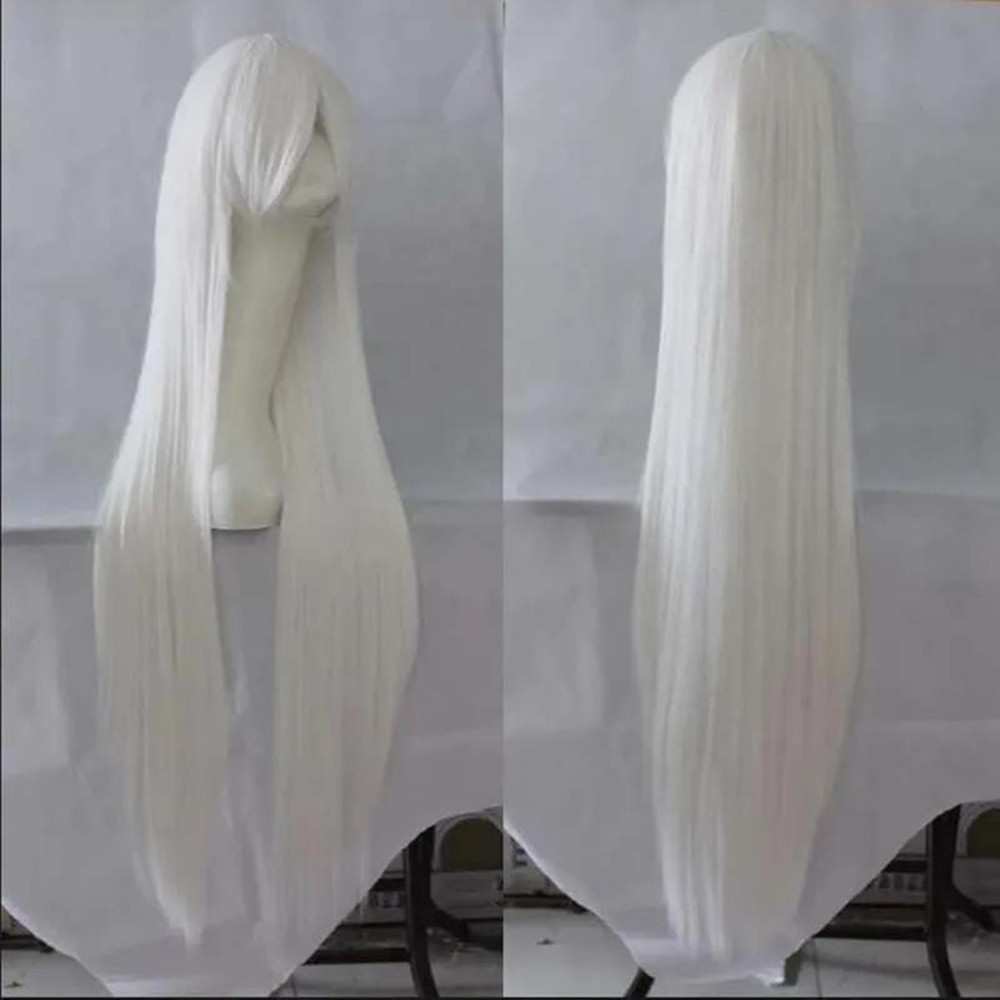 100cm Touhou Project Fujiwara  - Cosplay Anime White Hair ulasan dan harga