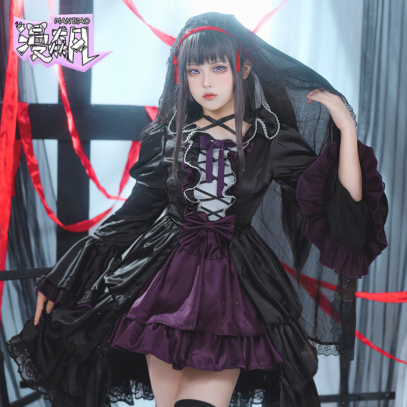 Akemi Homura Cosplay Costume P - Anime Cosplay Lolita ulasan dan harga